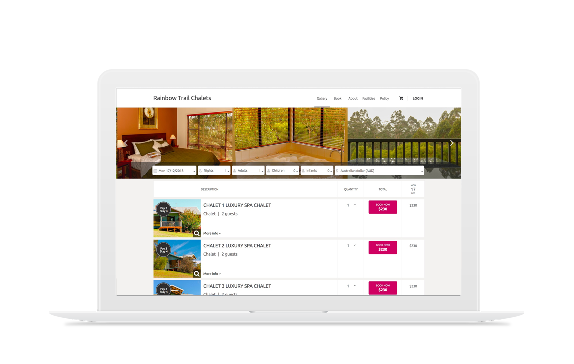 online booking search